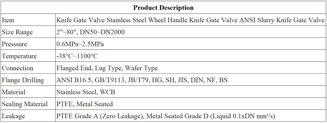 Knife Gate Valve 6 Knife Gate Valve 6