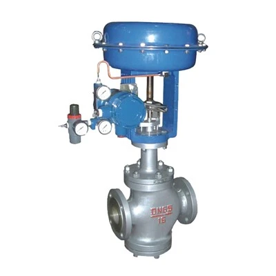 Diaphragme pneumatique à double soupape de commande de siège